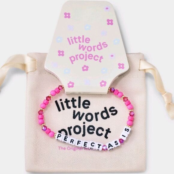 Little Words Project "Perfect As Is" Beaded Bracelet - Picture 2 of 11